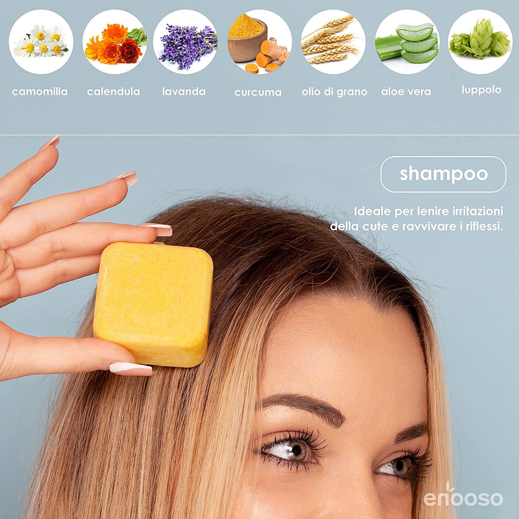 Set shampoo solido Lenitivo e Illuminante x2 Shampoo Enooso    - Glivee