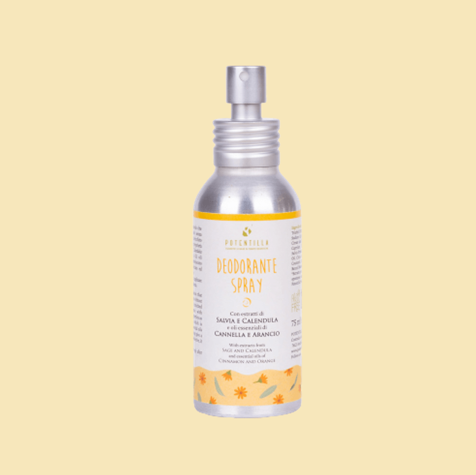 Deodorante spray naturale - Salvia e calendula Deodorante Potentilla 75 ml   - Glivee
