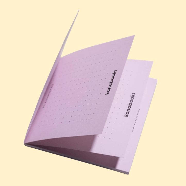 FlashNotes – Carta riciclata rosa Quaderno Konobooks    - Glivee
