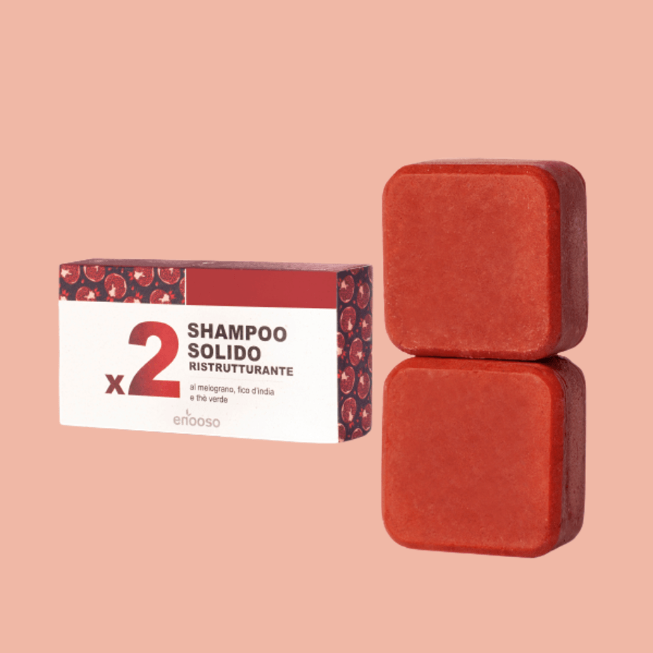 Set shampoo solido ristrutturante x2 Shampoo Enooso 2x65g   - Glivee